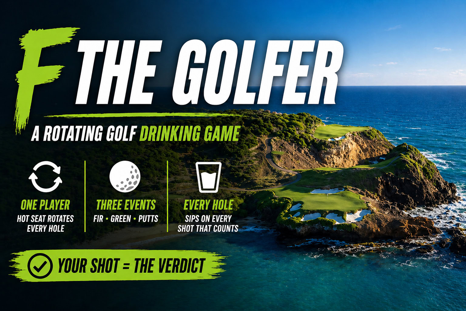 How to Play F the Golfer: The Rotating Golf Drinking Game That Keeps Every Hole Live