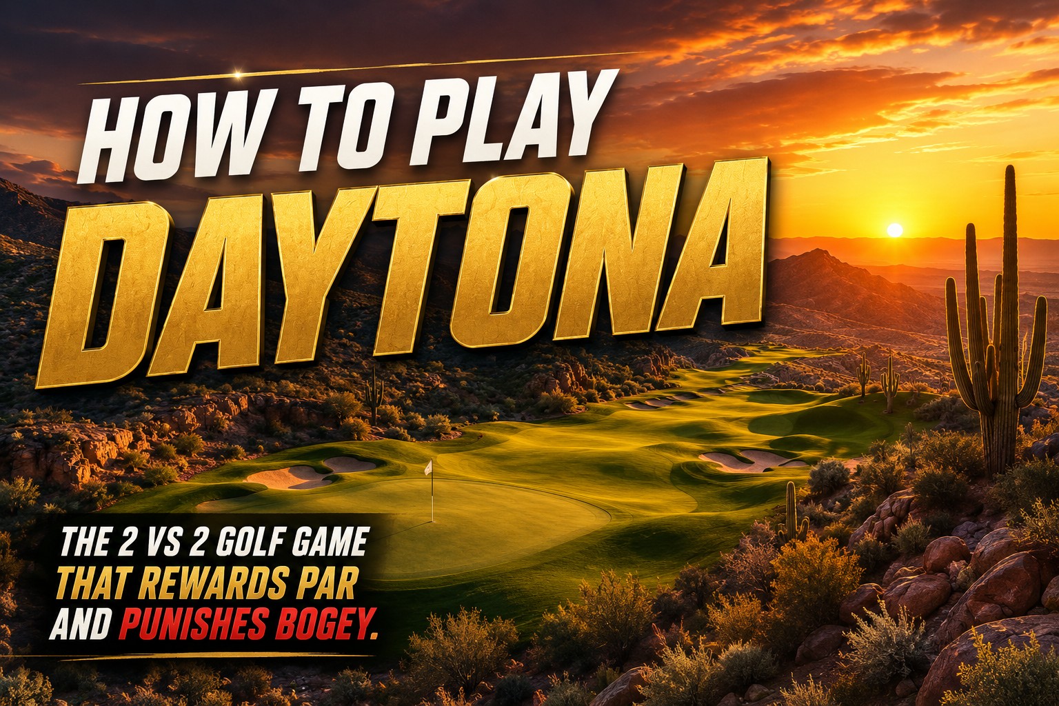 Daytona Golf: The 2-vs-2 Betting Golf Game That Punishes Blow-Ups