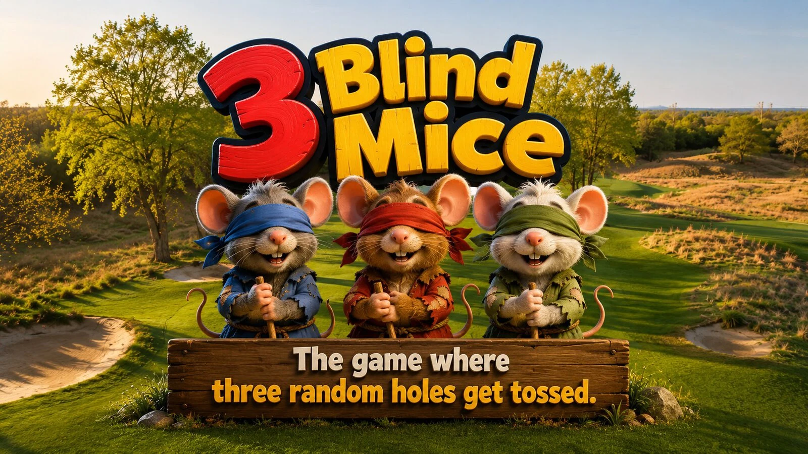 Three Blind Mice Golf Game: How Three Random Holes Decide the Winner