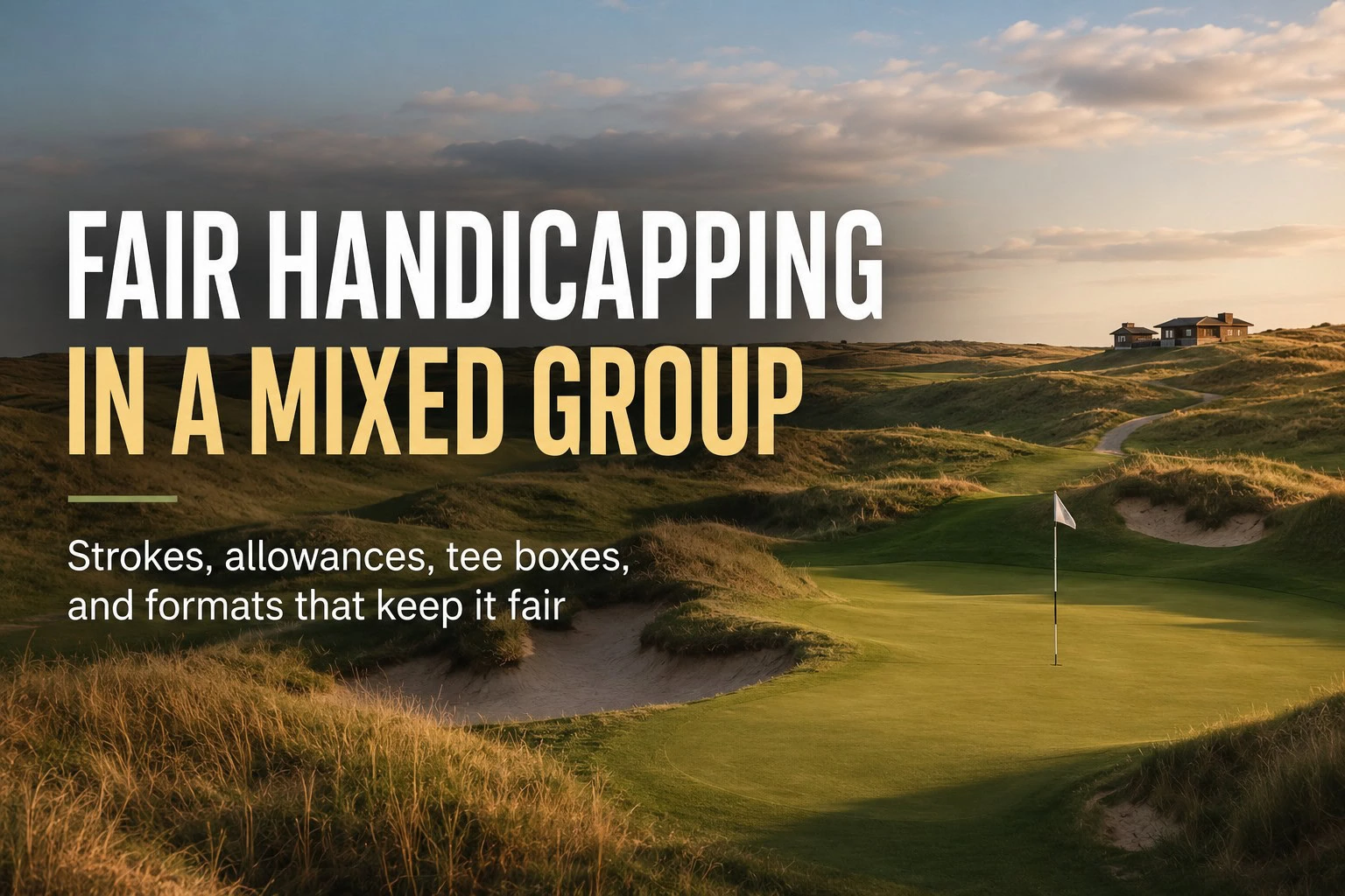 Fair Handicapping for Mixed Groups: How to Make Any Golf Match Even