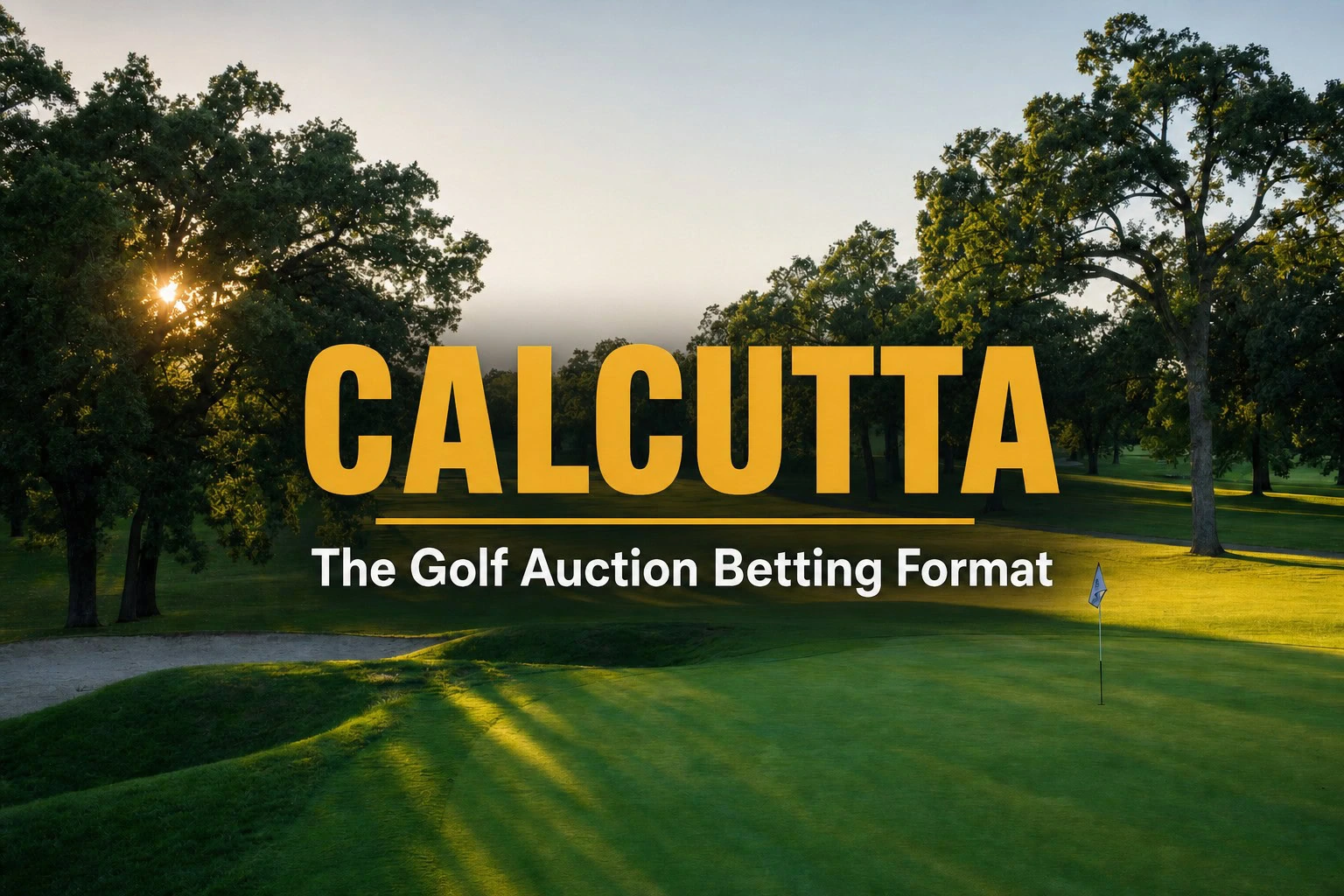 How to play a Calcutta in golf, the auction betting format explained