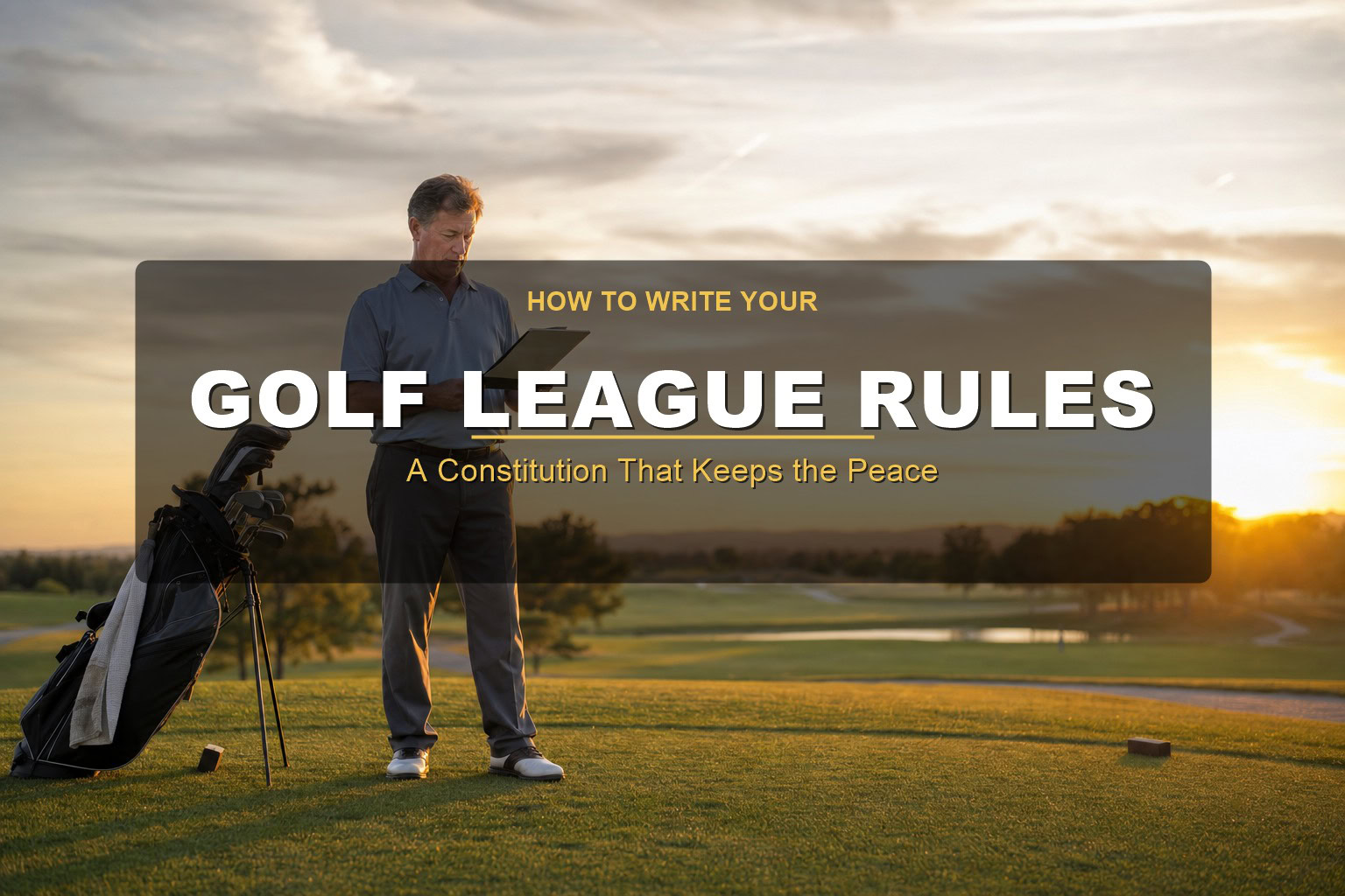 Golf league rules cover: a constitution that keeps the peace