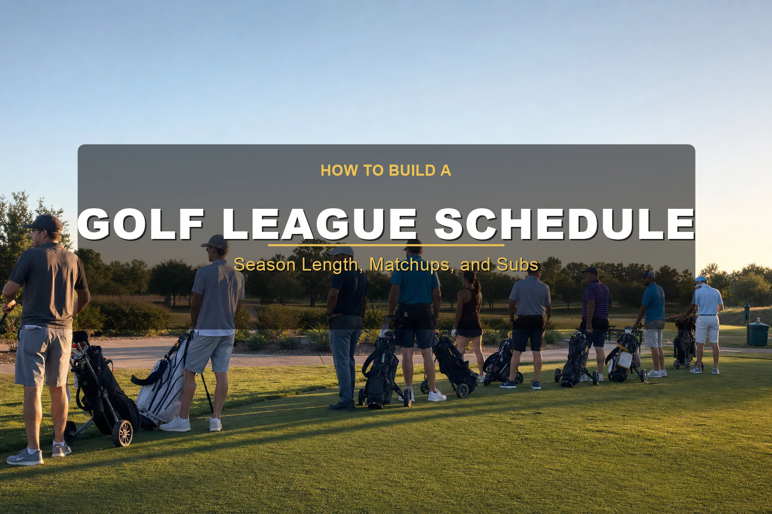 Golf League Scheduling: Season Length, Matchups, and Subs