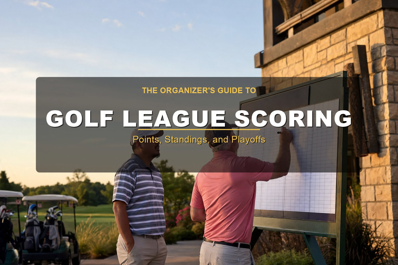 Golf league scoring cover: points, standings, and playoffs