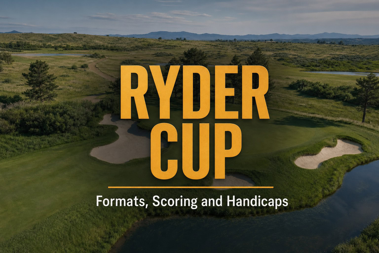 Ryder Cup Formats, Scoring, and Handicaps: The Complete Guide